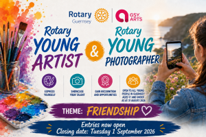 Aged 17 or under as at 31st August 2026 and living in Guernsey?
Let your creativity shine in the Rotary Young Artist and Rotary Young Photographer Competitions